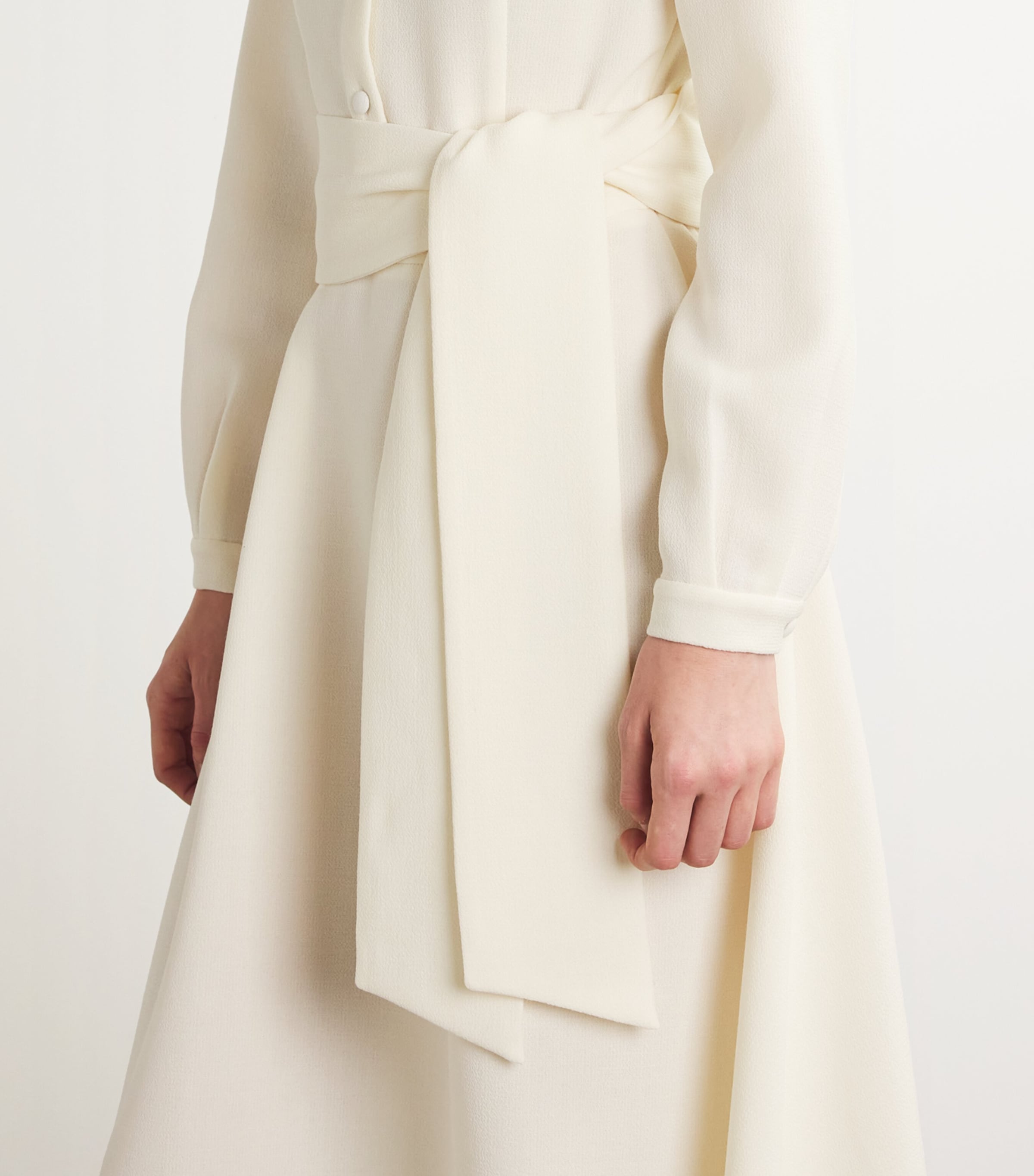 Wool Tailored Midi Dress