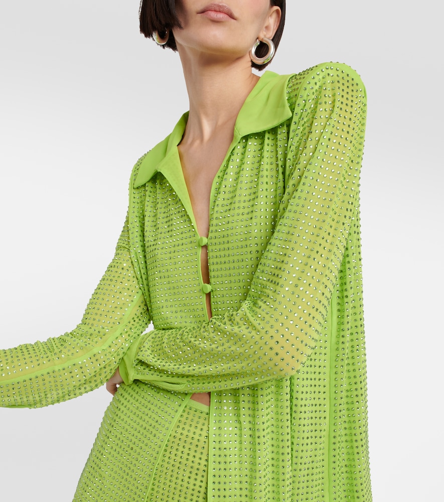 Self-Portrait Embellished shirt