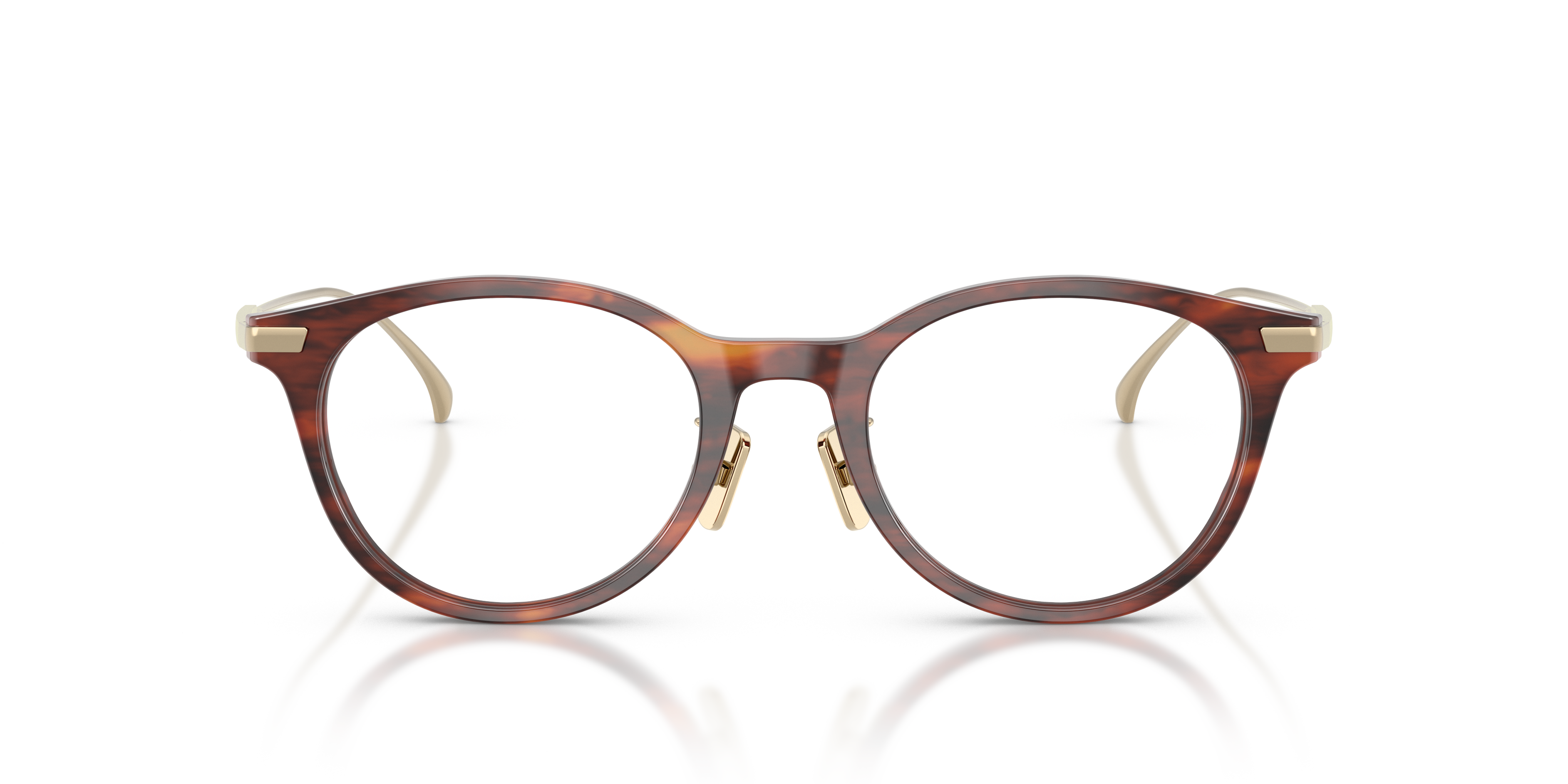 Moncler Unisex Moncler ME2022D 3034 Monturas ópticas Acetato Tortuga Transparente Redonda Norma