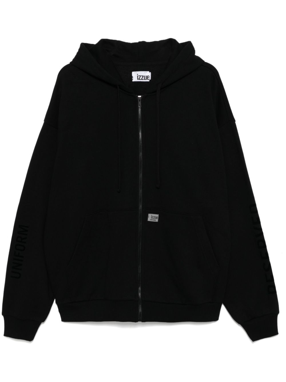 Panelled hooded jacket - Black