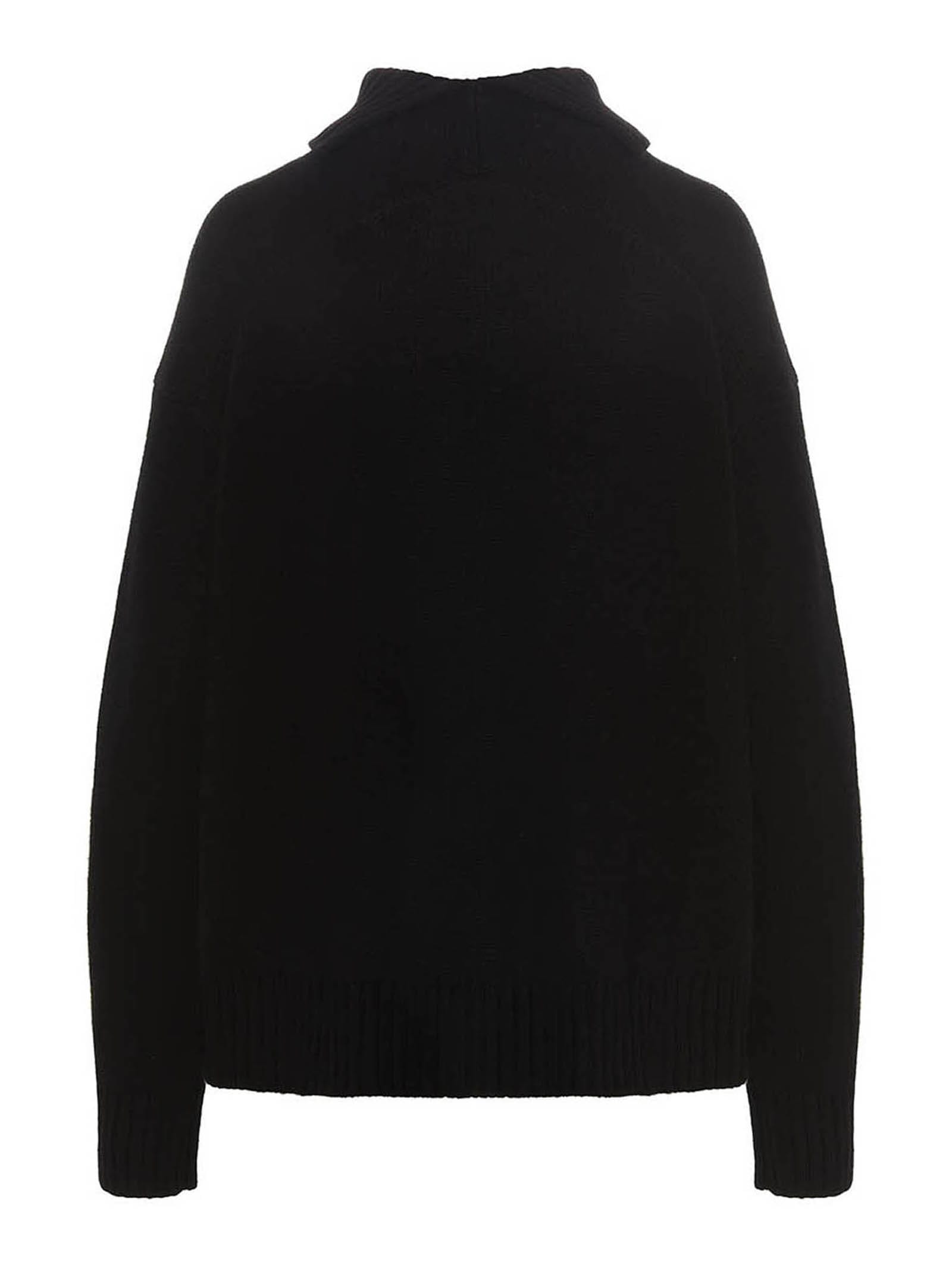 Roll-neck loose-fit jumper