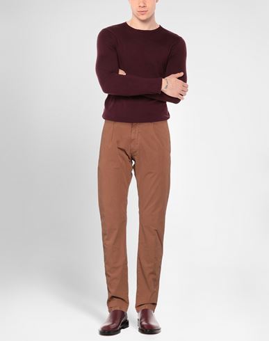 Man Pants Tan Size 29 Cotton, Elastane