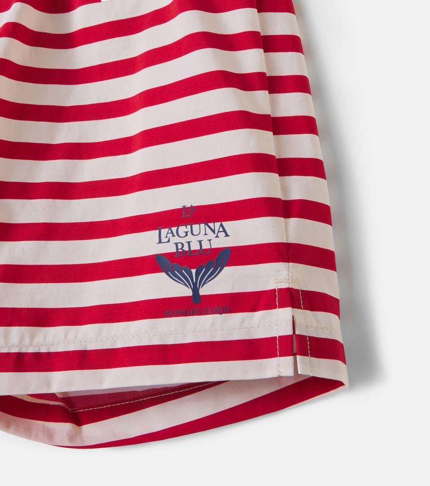 Konges Sløjd Asnou striped swim trunks