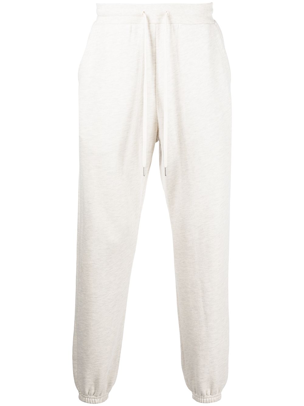 LA drawstring cotton joggers - Neutrals