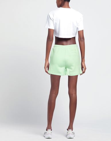 Woman Shorts & Bermuda Shorts Light green Size S Cotton, Elastane