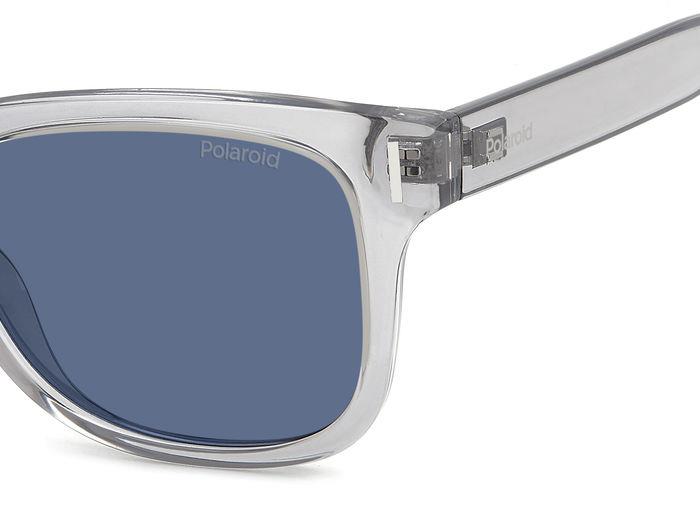 Polaroid Unisex Polaroid PLD 6206/S /C3 Sunglasses Polycarbonate Grey Blue Squared Polarized