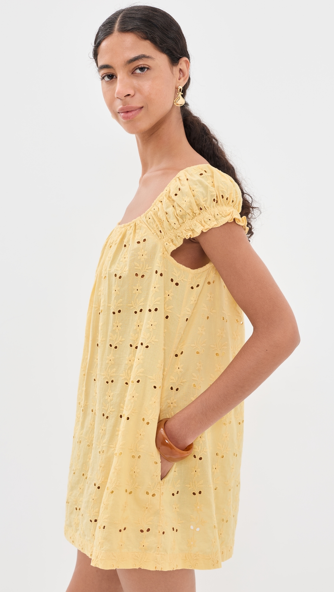 Ophelia Mini Dress Dandelion Yellow