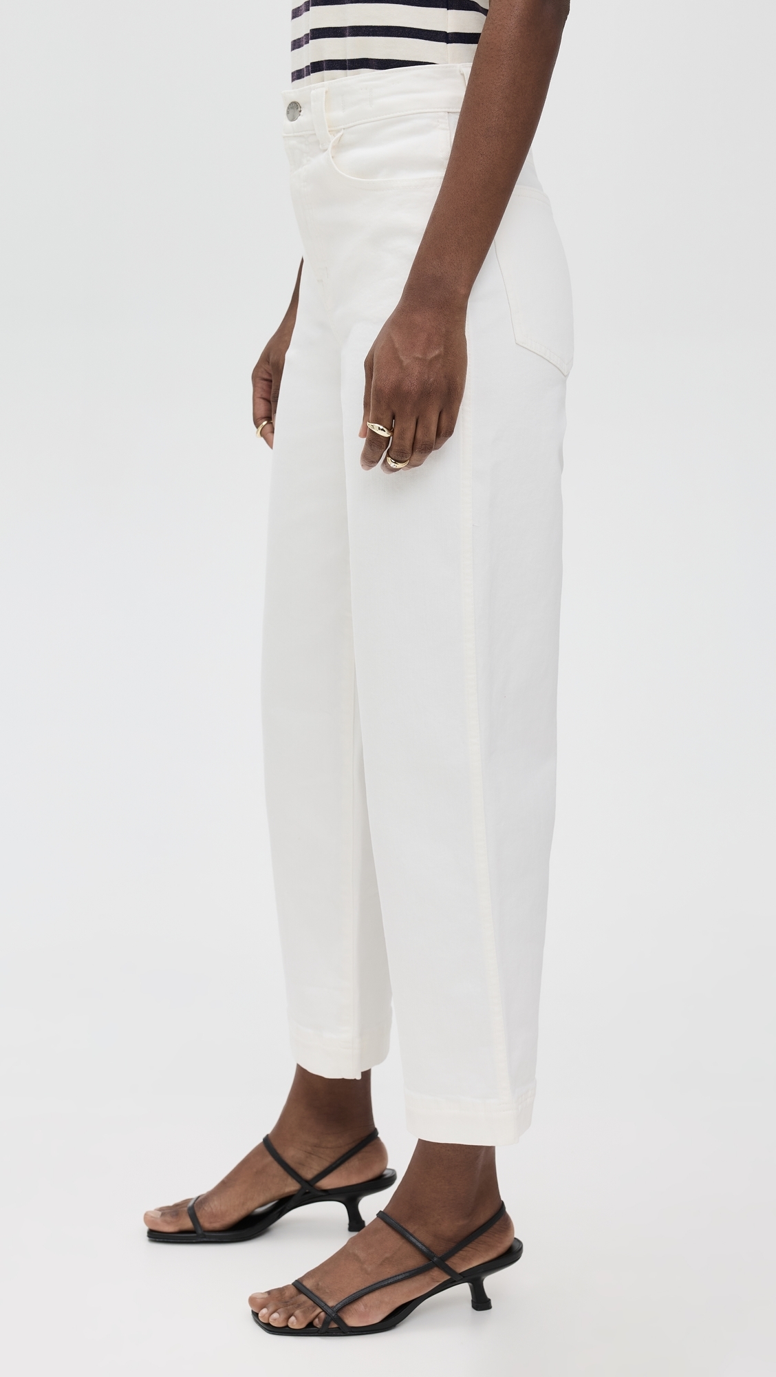 Madewell The Perfect Vintage Wide-Leg Crop Jeans Tile White