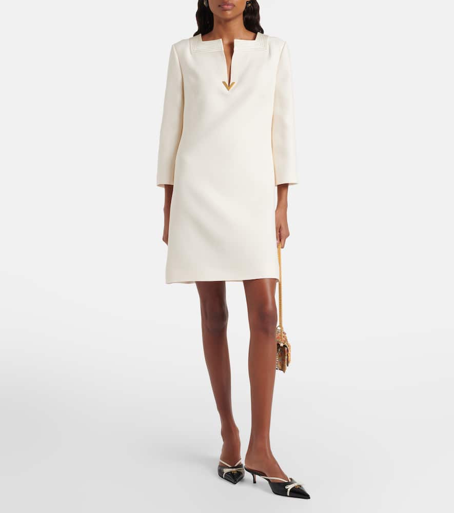 Crepe Couture VGold minidress