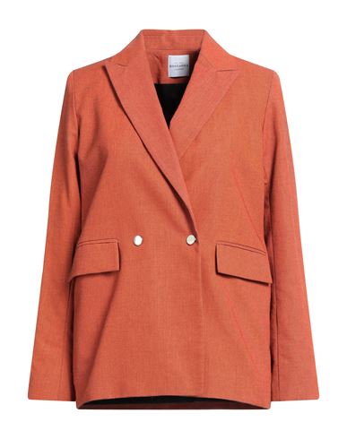 Woman Blazer Rust Size 6 Cotton