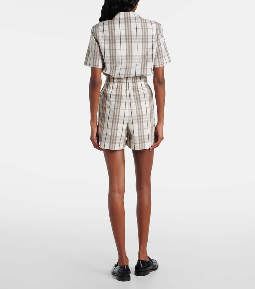 Check cotton shorts