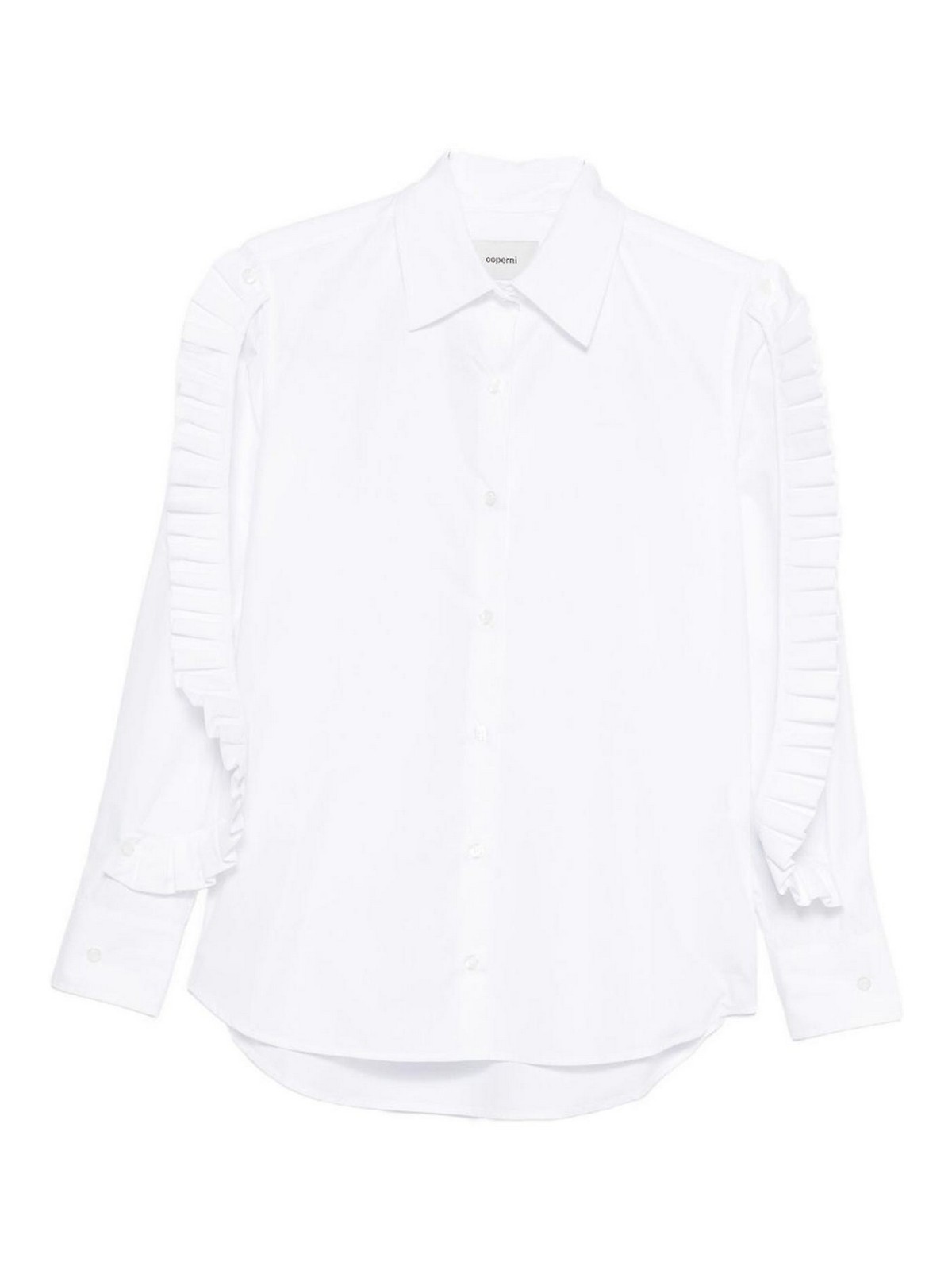 Cotton Shirt With Pleated Details