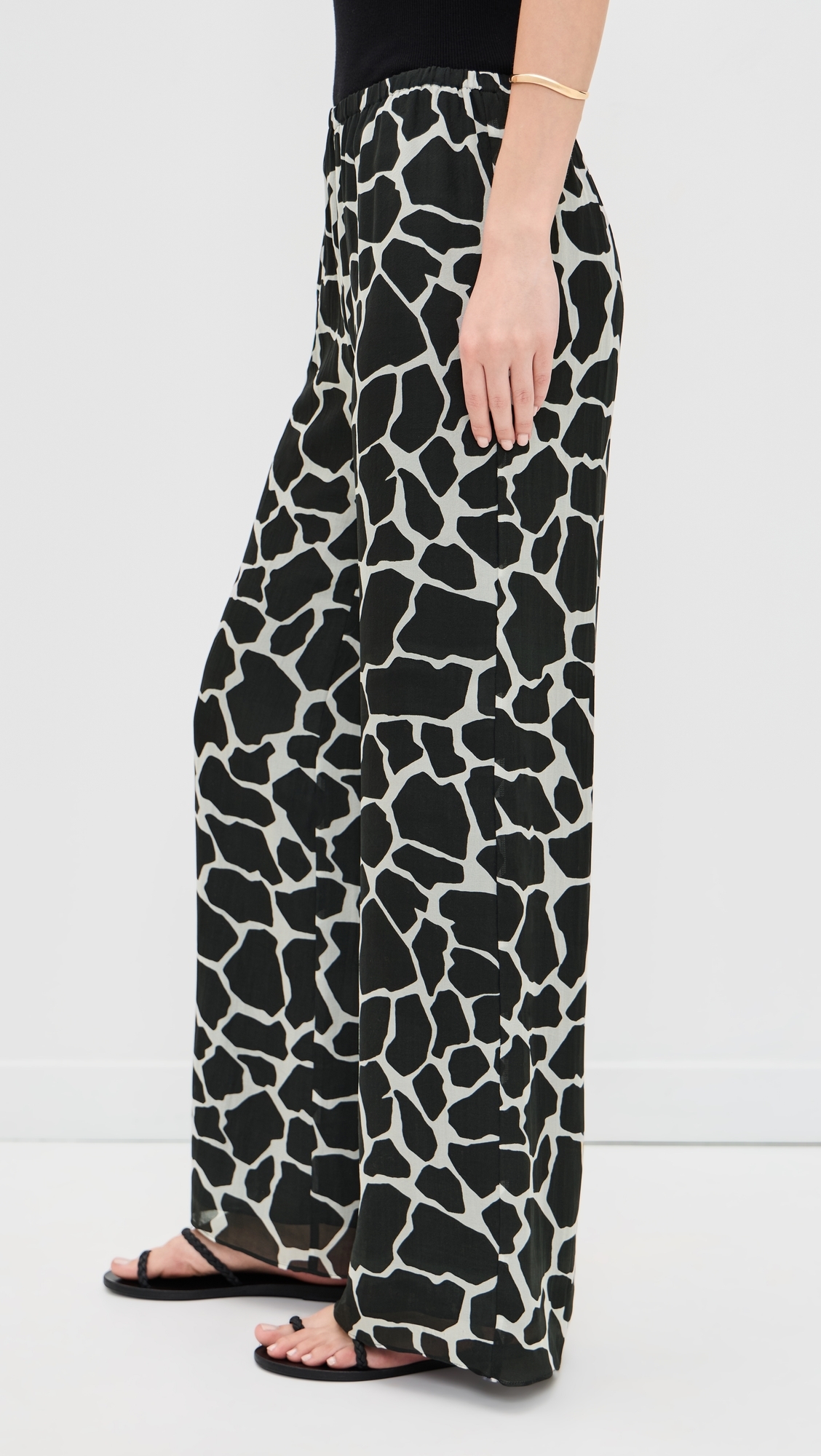 Freya Silk Pants Giraffe