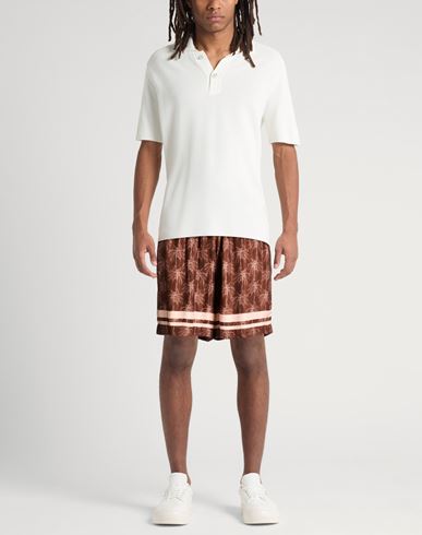 Man Shorts & Bermuda Shorts Chocolate brown Size M Viscose