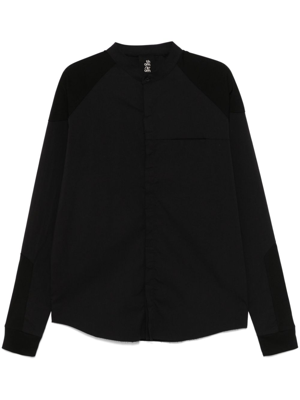 Stand-up collar shirt - Black