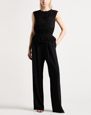 Woman Jumpsuit Black Size 6 Viscose, Acetate, Silk