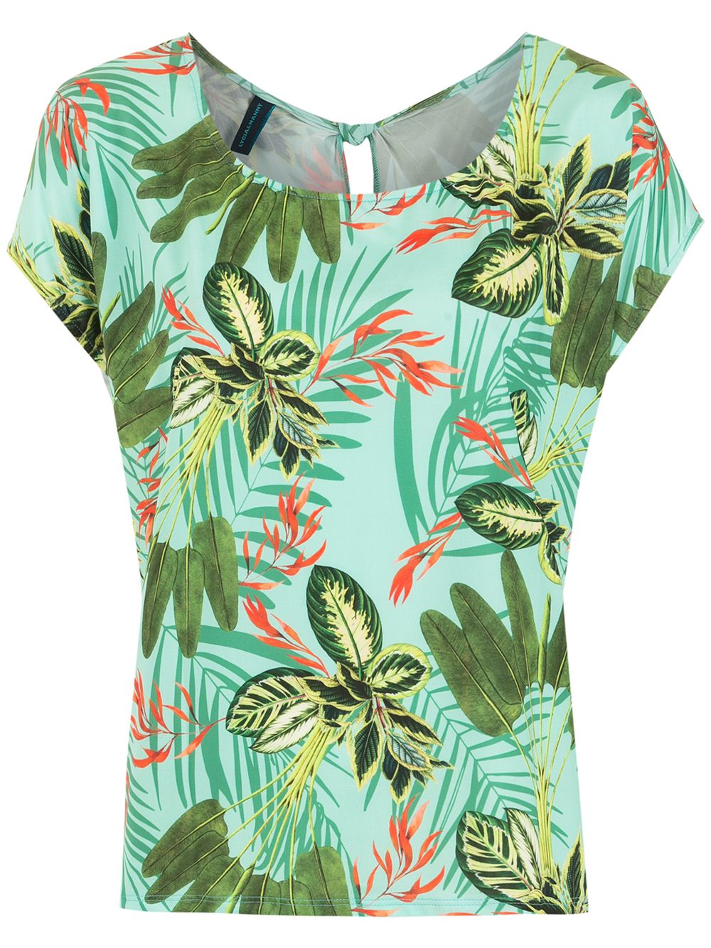 Symi tropical print T-shirt - Green