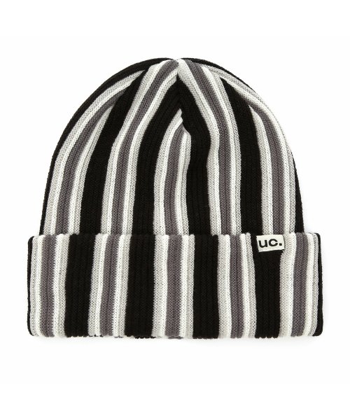 BEANIE / VERTICAL STRIPE / BLACK