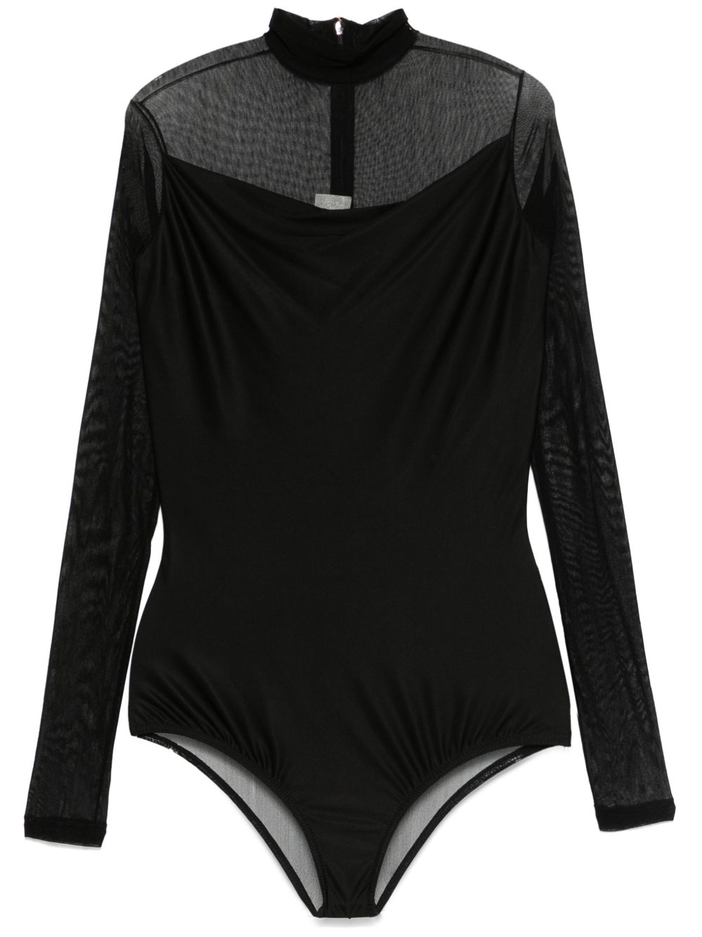 Layered bodysuit - Black