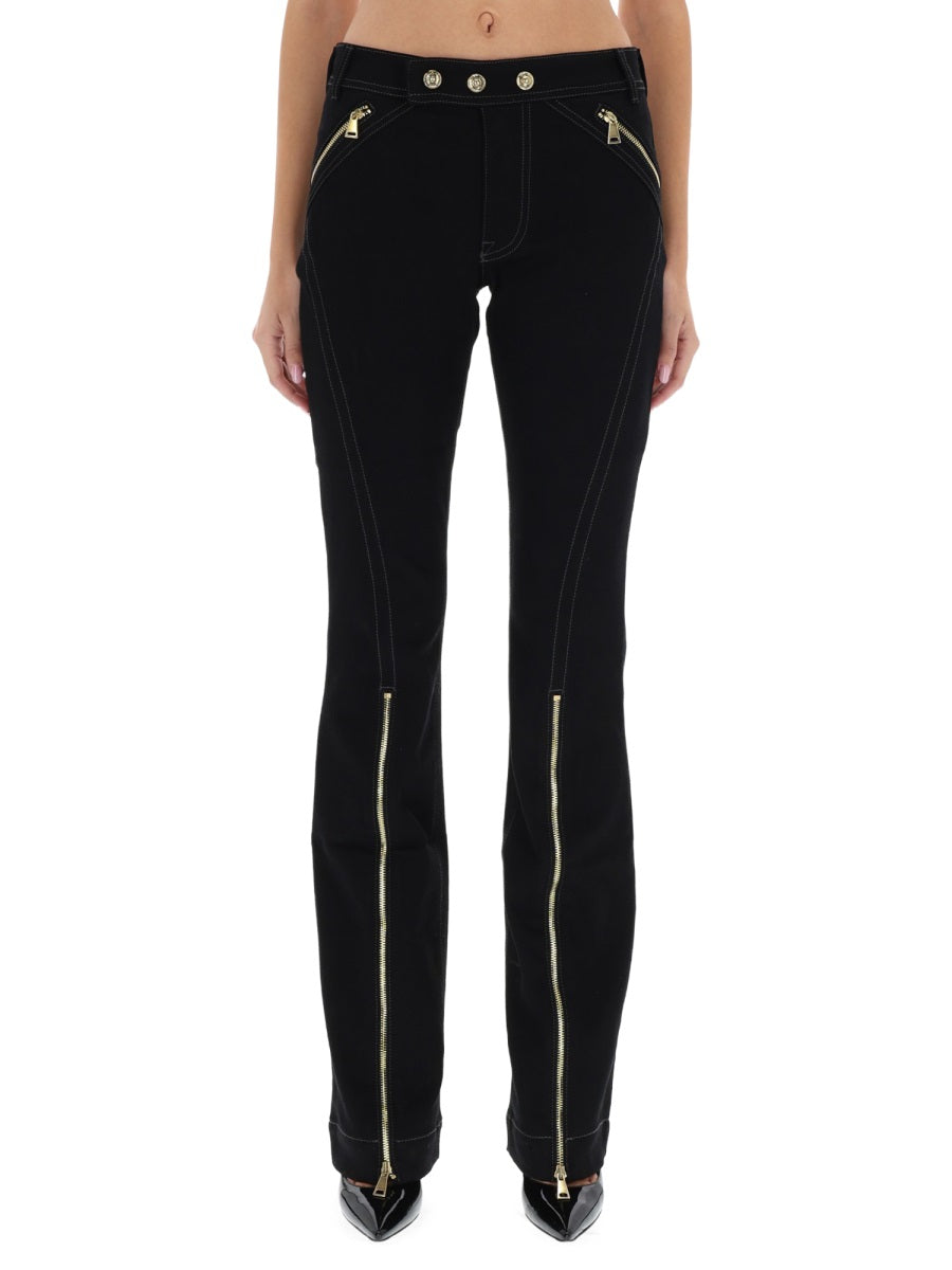 Pants with Zipper Detail