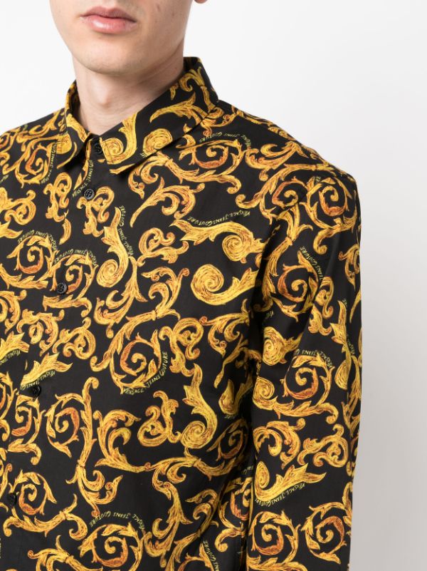 Versace | Graphic-print cotton shirt