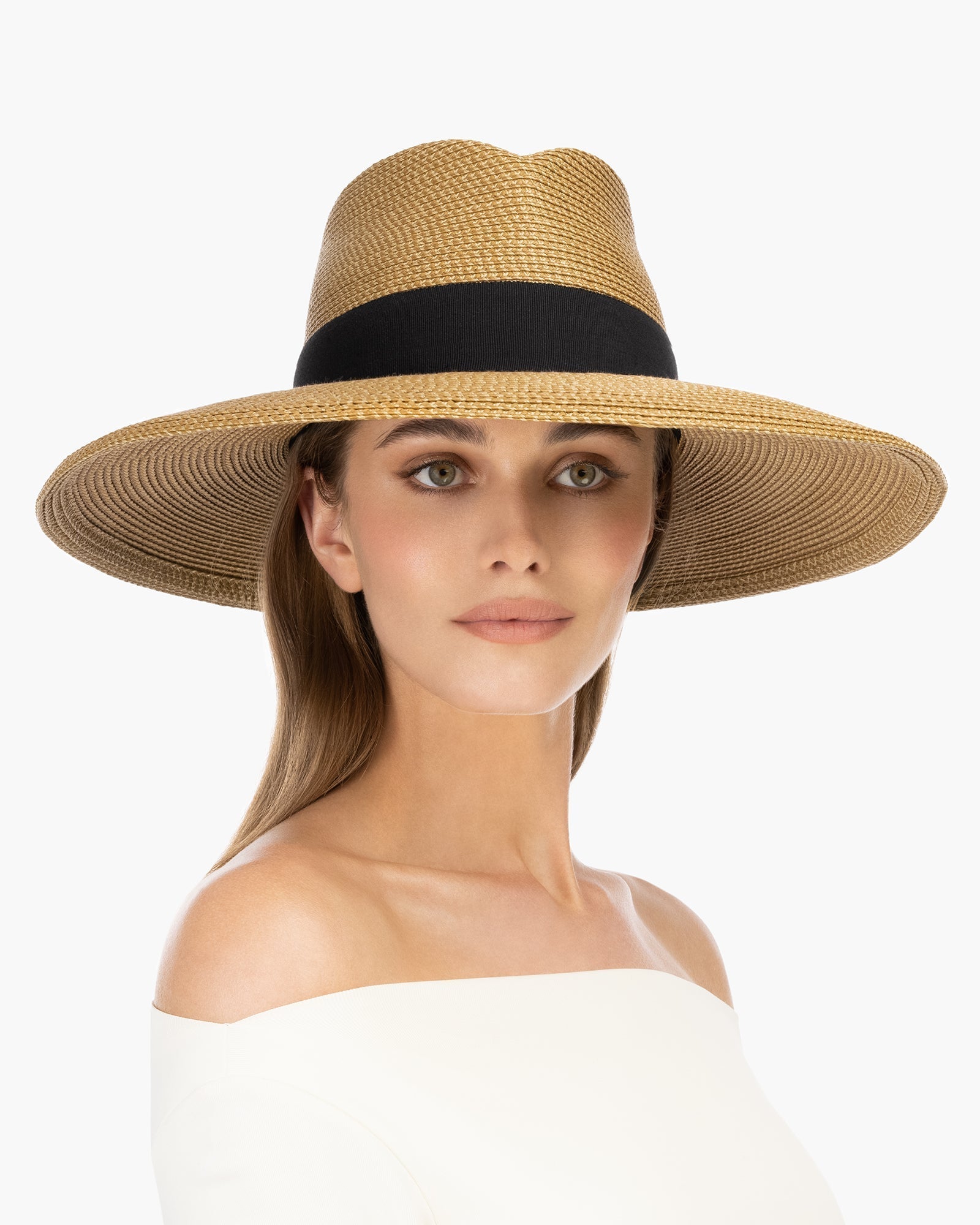Women's OriginalCream Squishee Fedora Hat, 4.5 in Brim, UPF 50+ Protection for Women