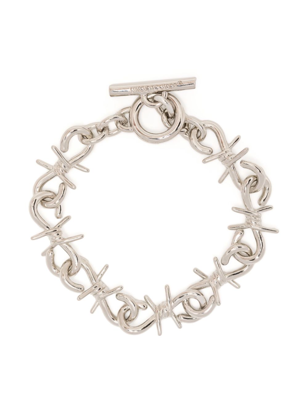 Barbed wire-motif bracelet - Silver