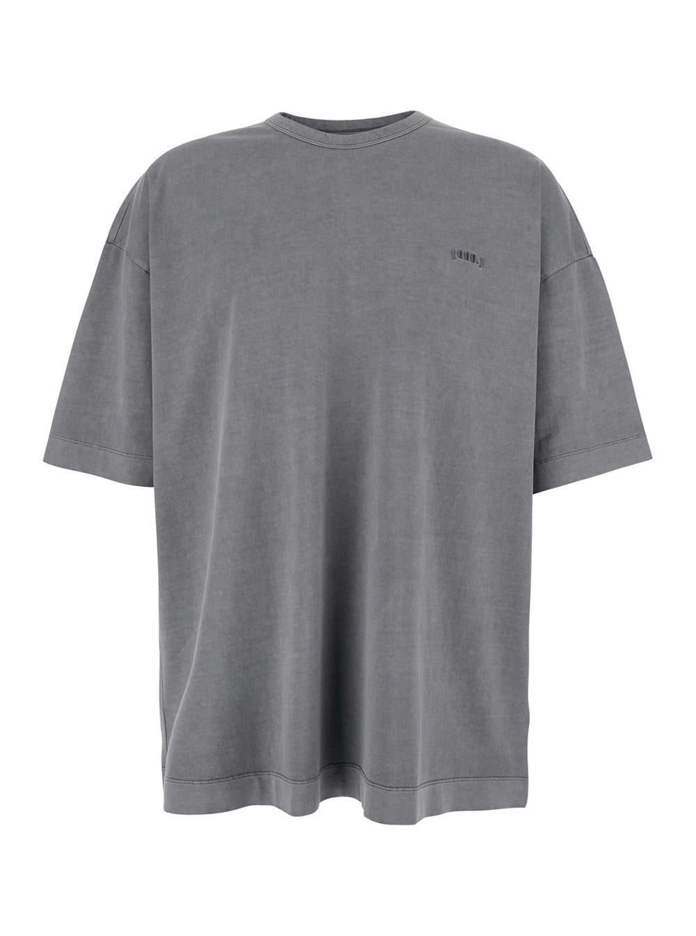 Embroidered Logo T-Shirt — Gray