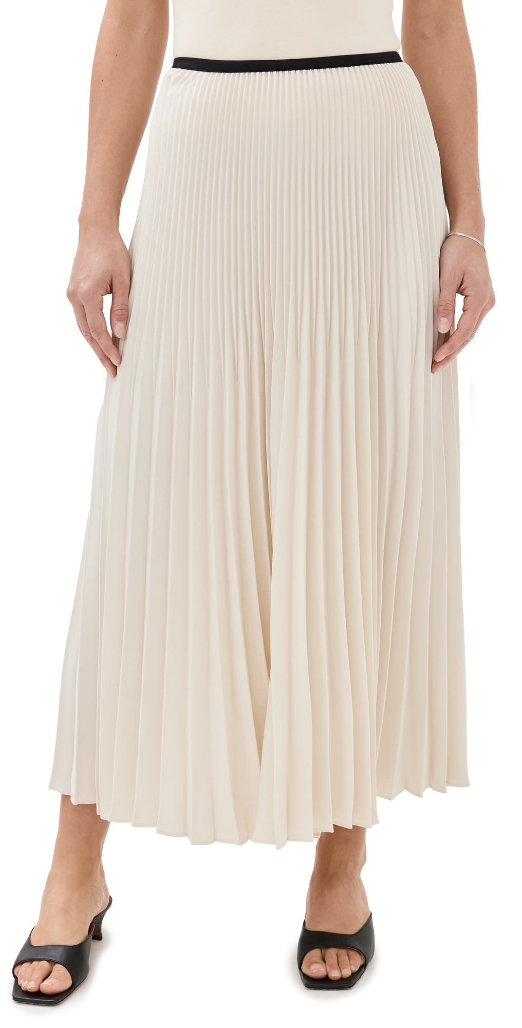 Pleated Skirt Ivory