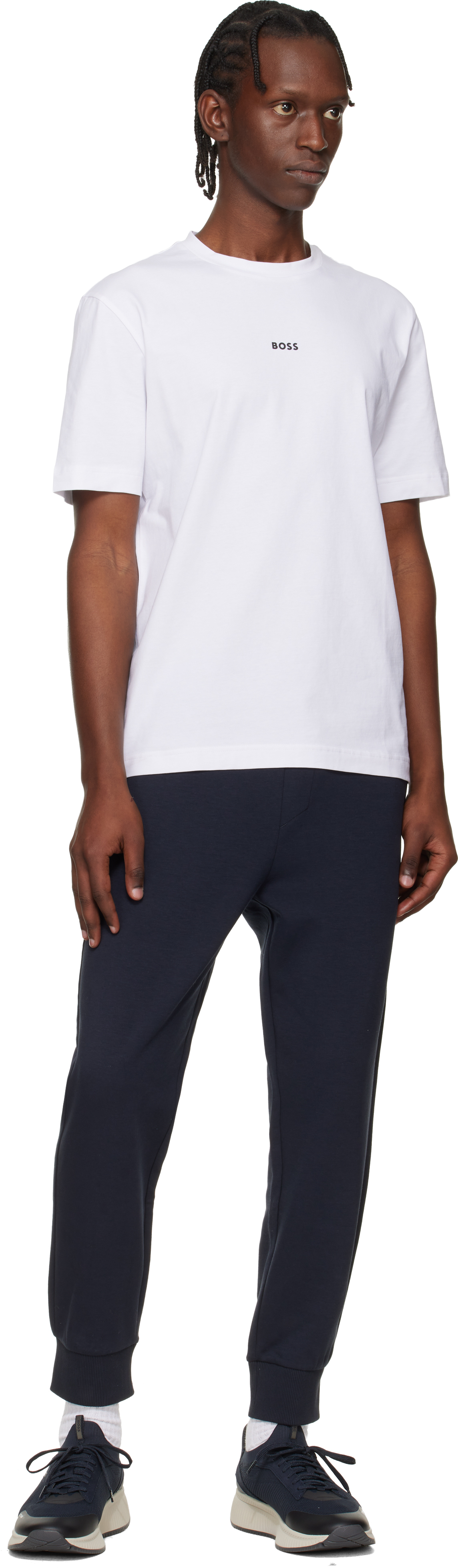Navy TTNM EVO Knitted Sneakers