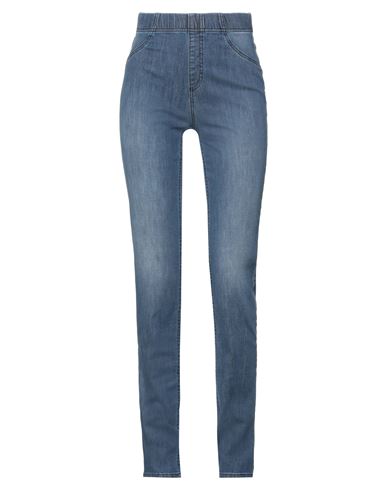 Biancalancia Woman Jeans Blue Size 4 Cotton, Polyester, Elastane