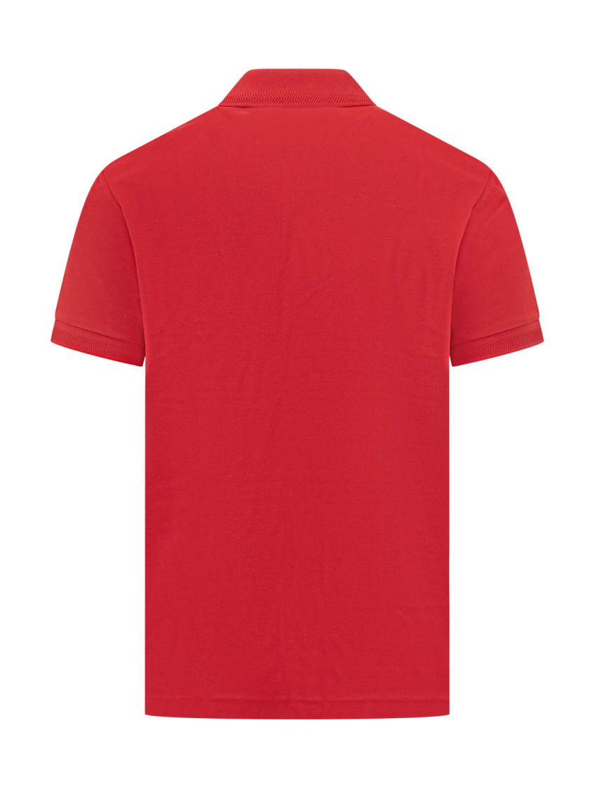 Red Logo Shirt Collar Polo