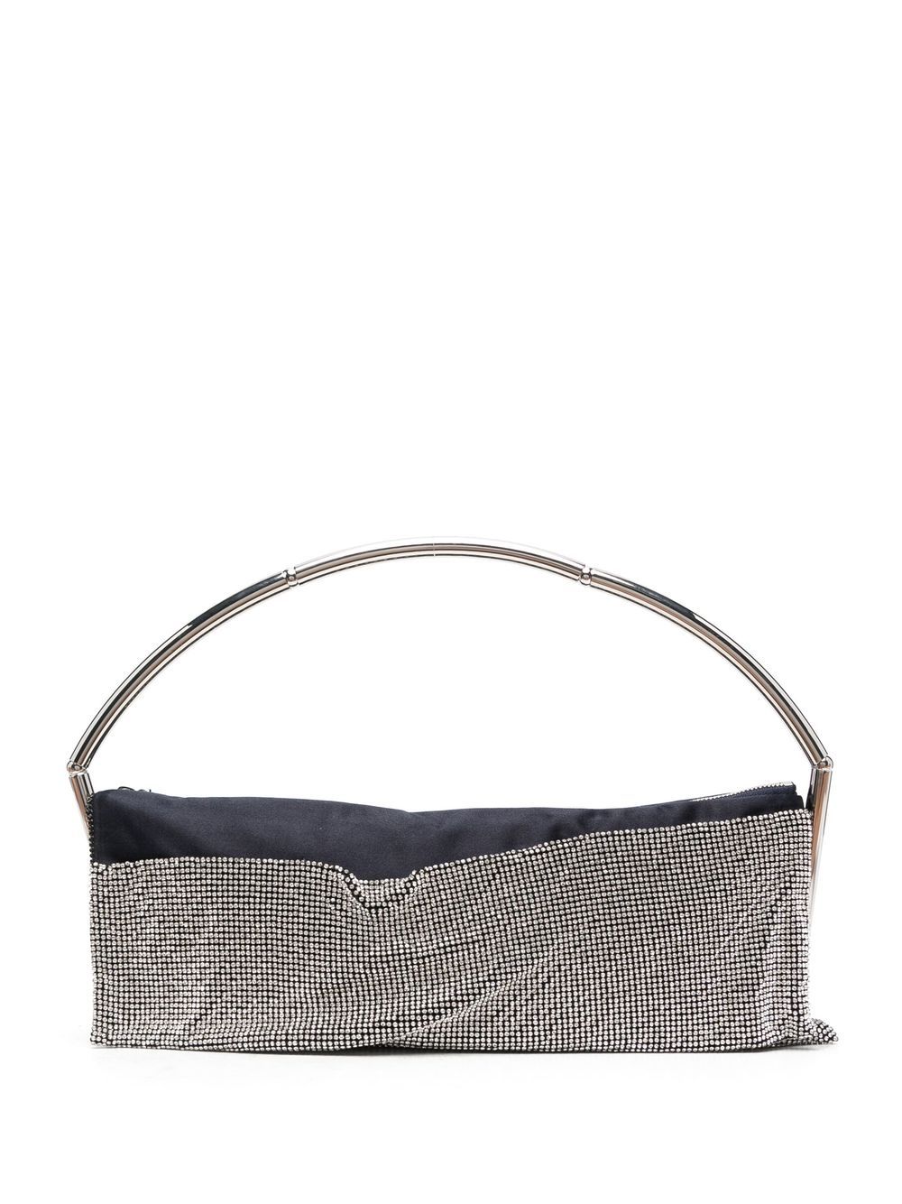 Crystal-embellished clutch - Silver