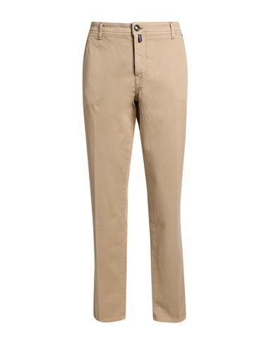 Man Pants Sand Size 40 Cotton, Elastane
