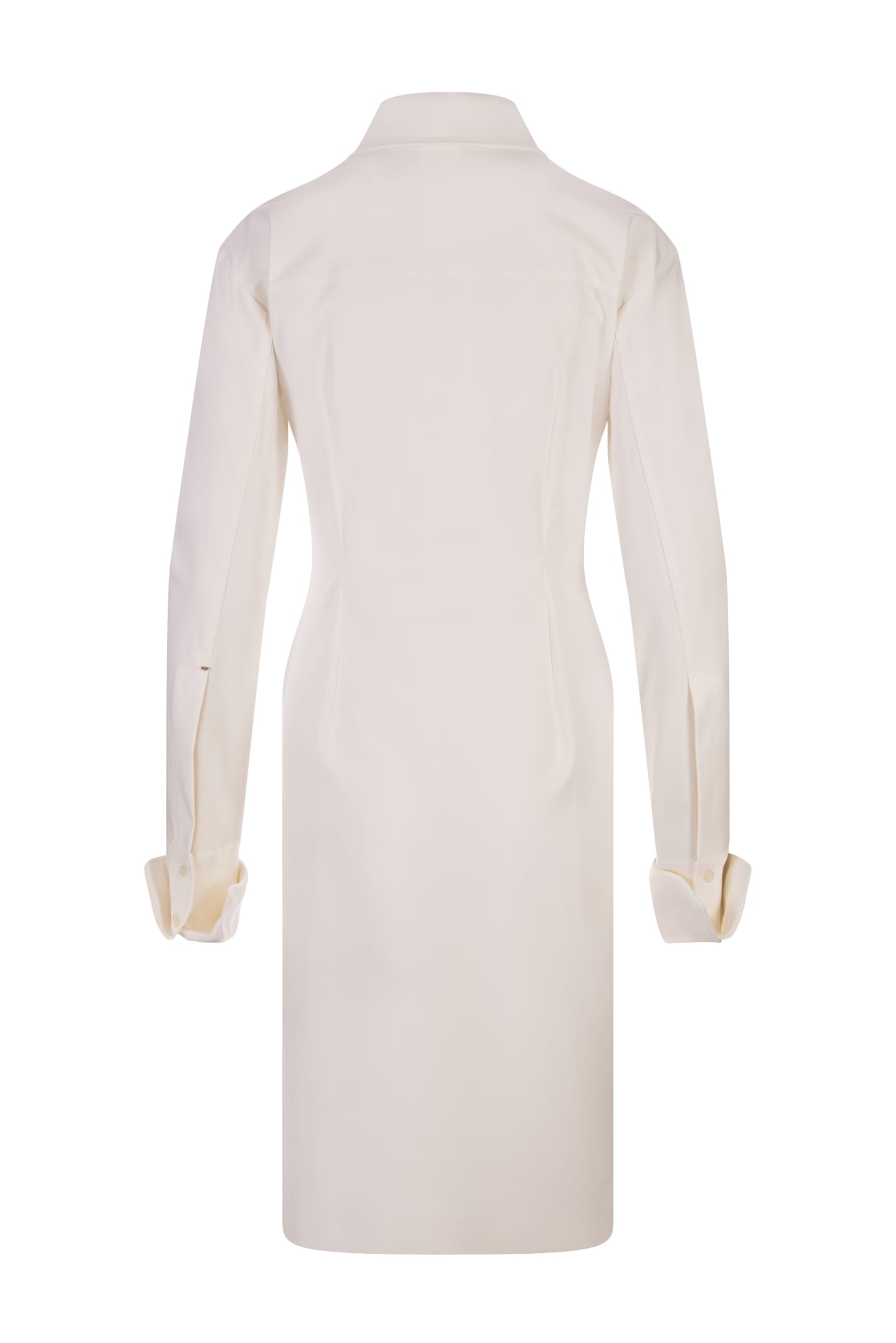 White Felino Shirt Dress