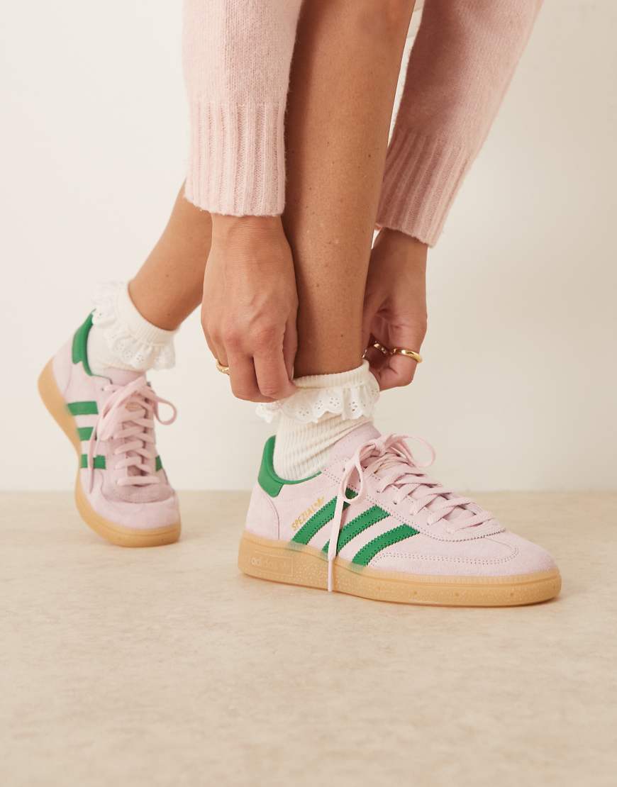 Handball Spezial sneakers in pink and green