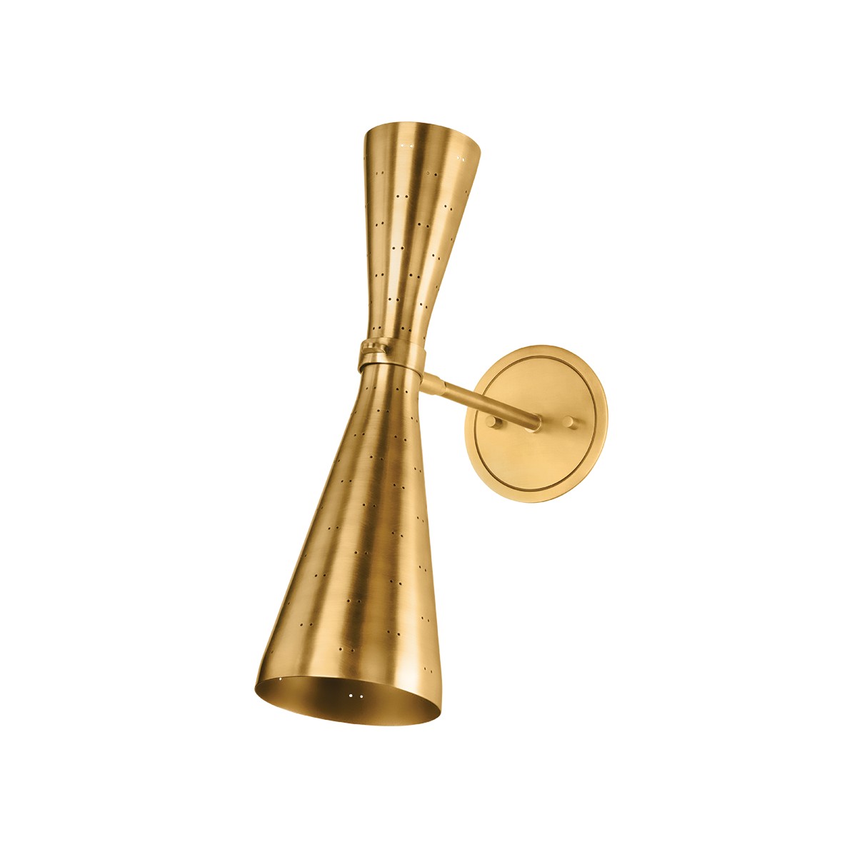 Aged Brass Wall Sconce from the Allanton Collection