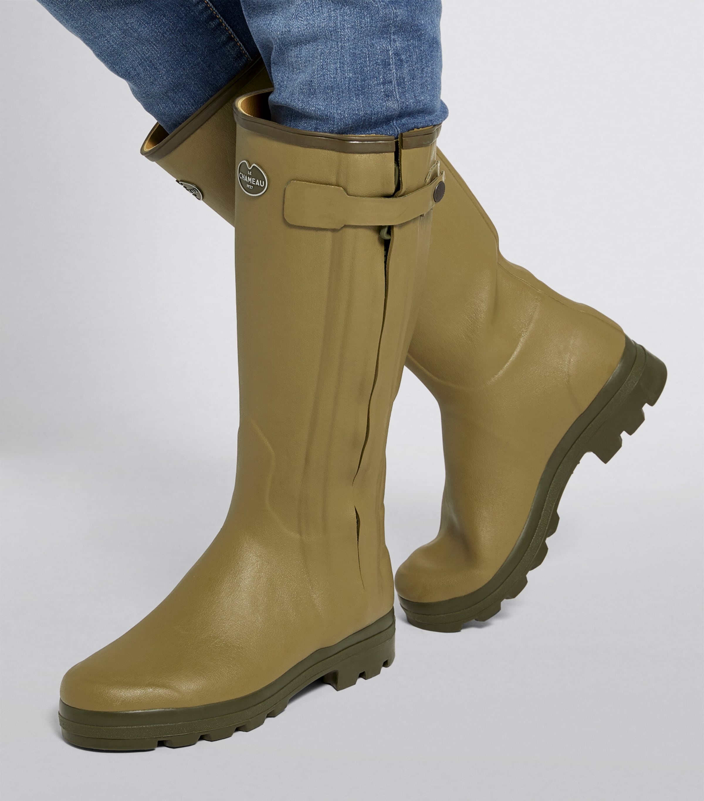 Leather-Lined Chasseur Wellington Boots