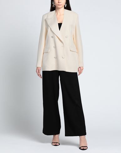 Woman Blazer Ivory Size 8 Polyester, Viscose