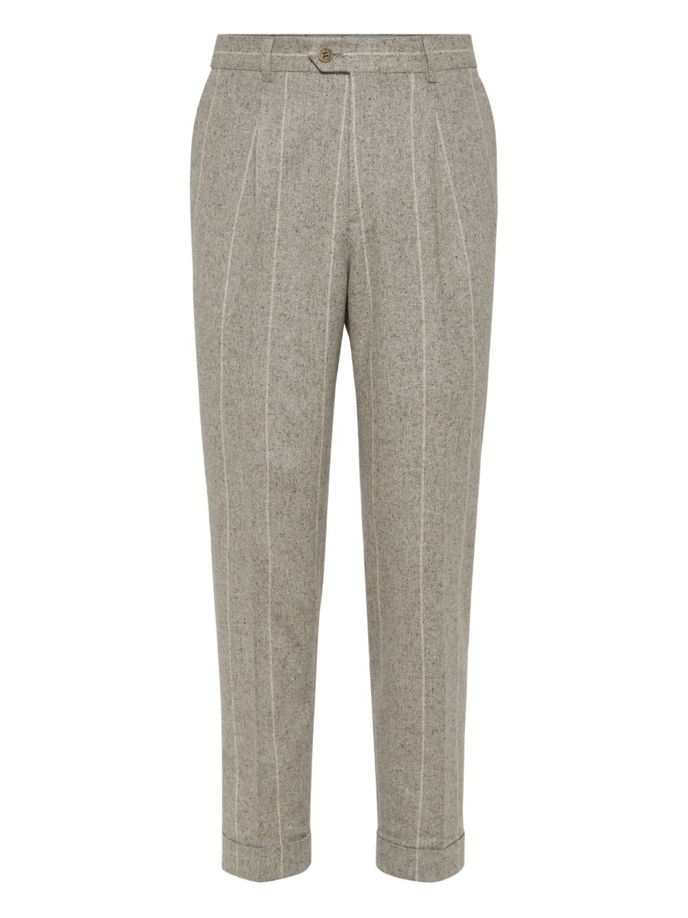 Striped trousers - Neutrals