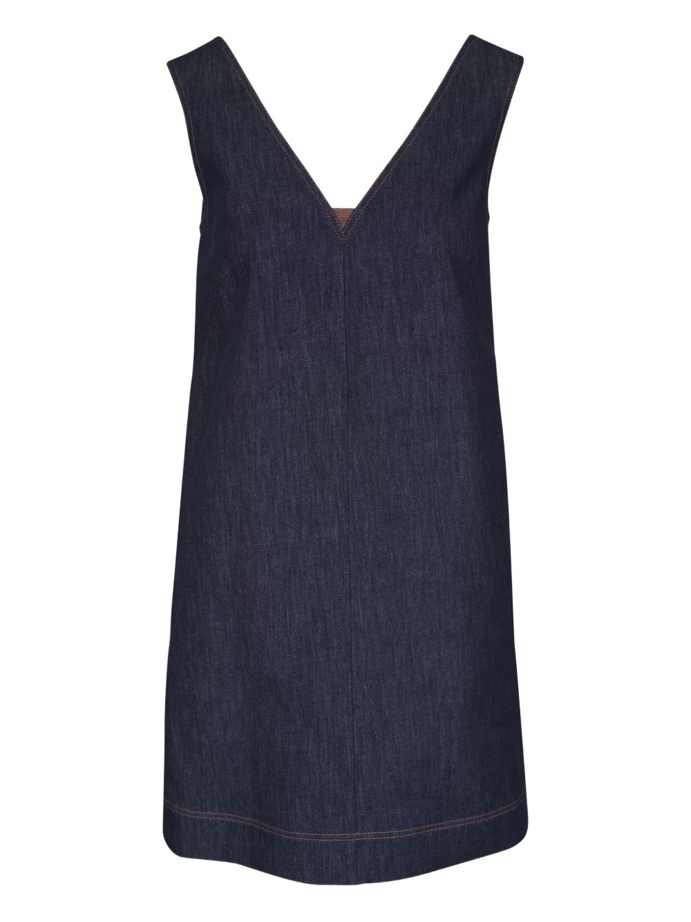 Brunello Cucinelli cotton denim dress - Blue