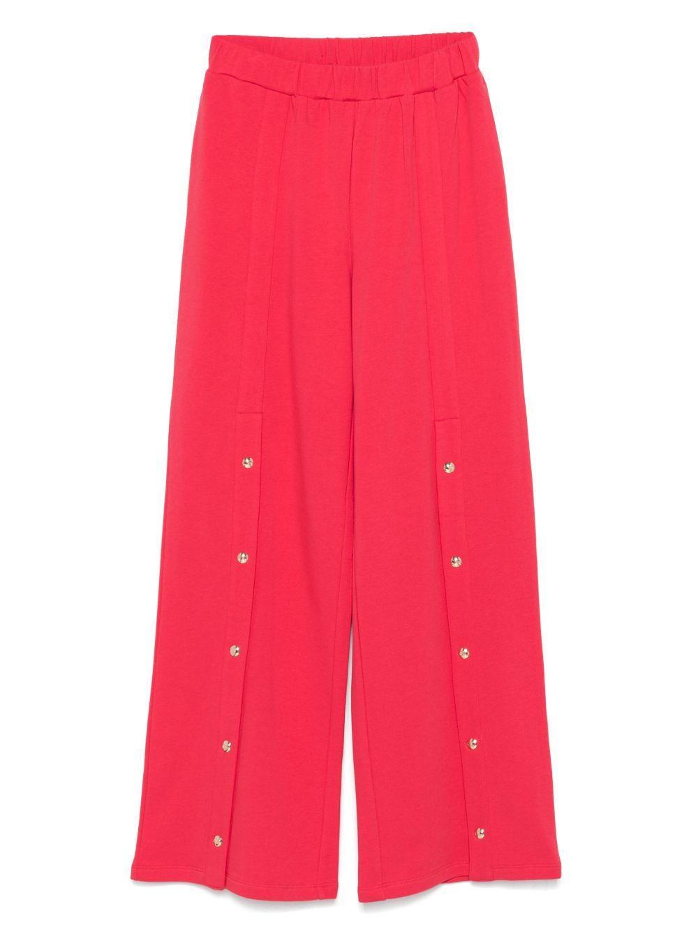 LIU JO stud-embellishment fleece track trousers - Red
