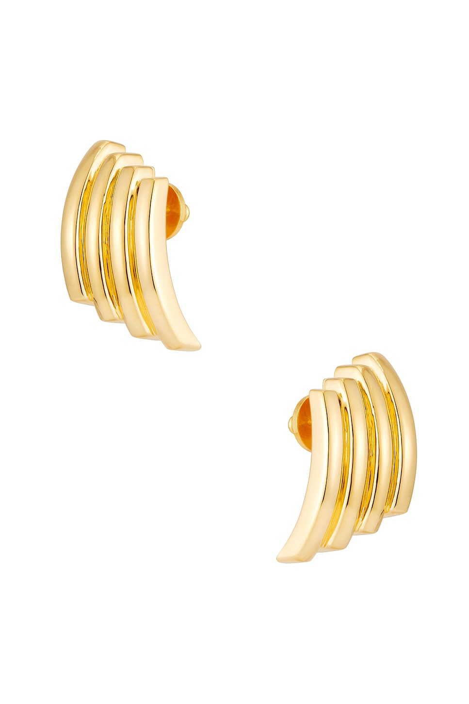 MEGA Line Dance Earrings in Metallic Gold