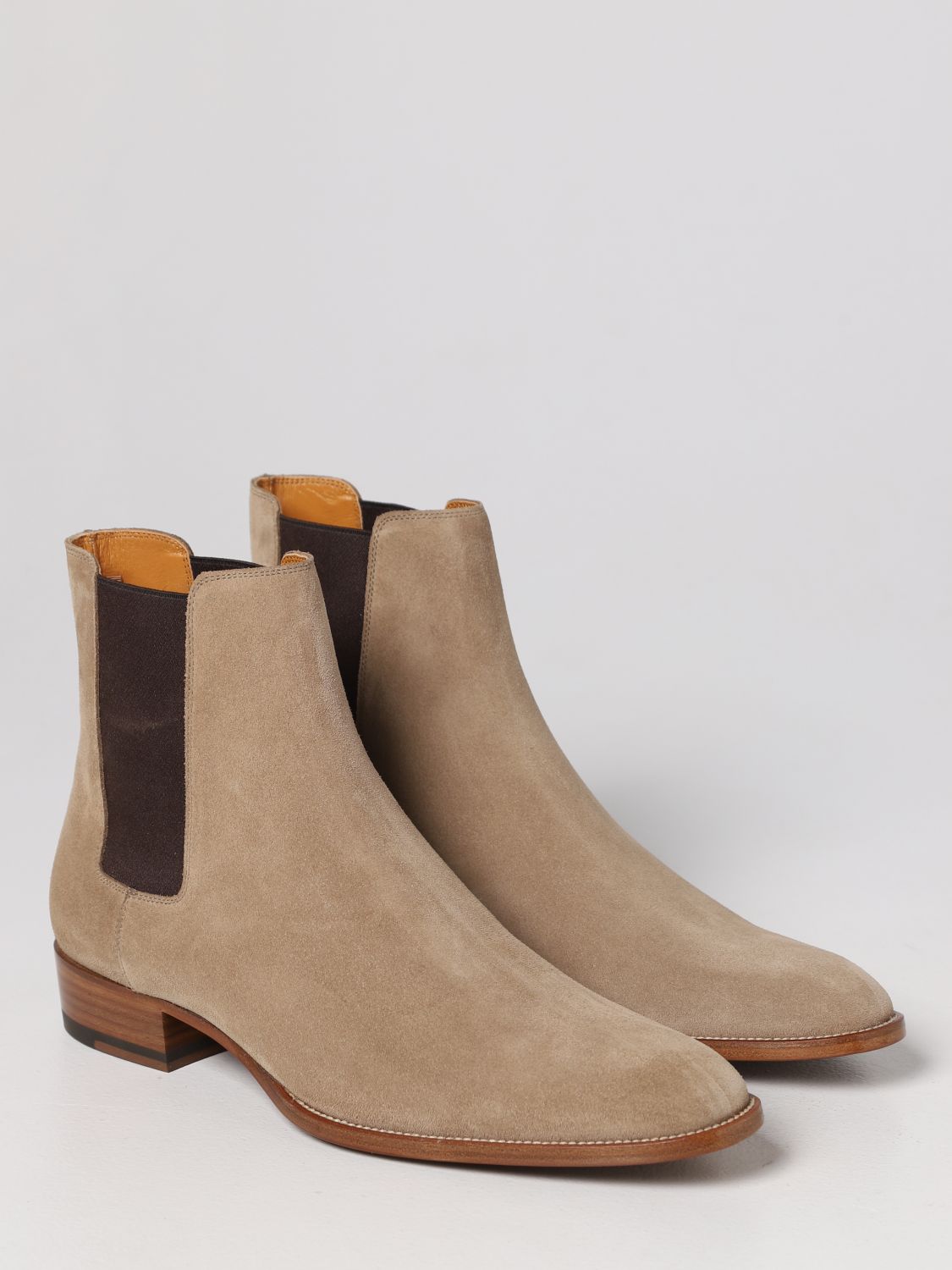 Boots Men color Beige