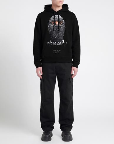 Man Sweatshirt Black Size L Cotton