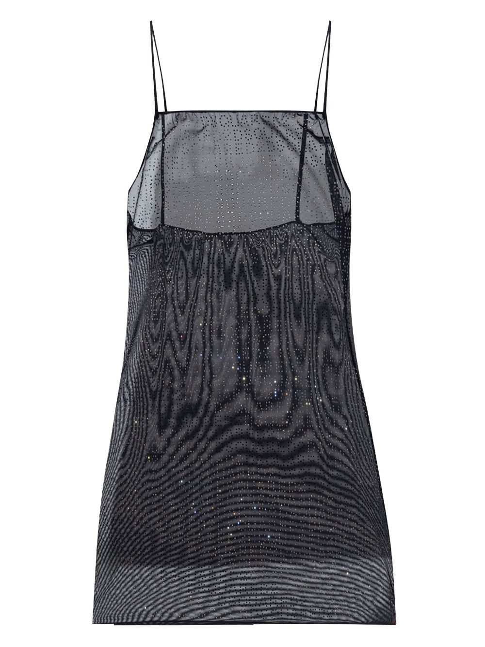 Rhinestone nightdress - Black