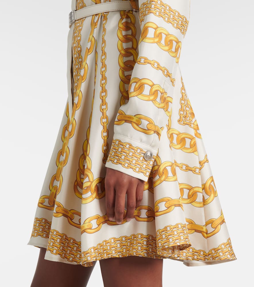 Treasure silk twill shirt dress