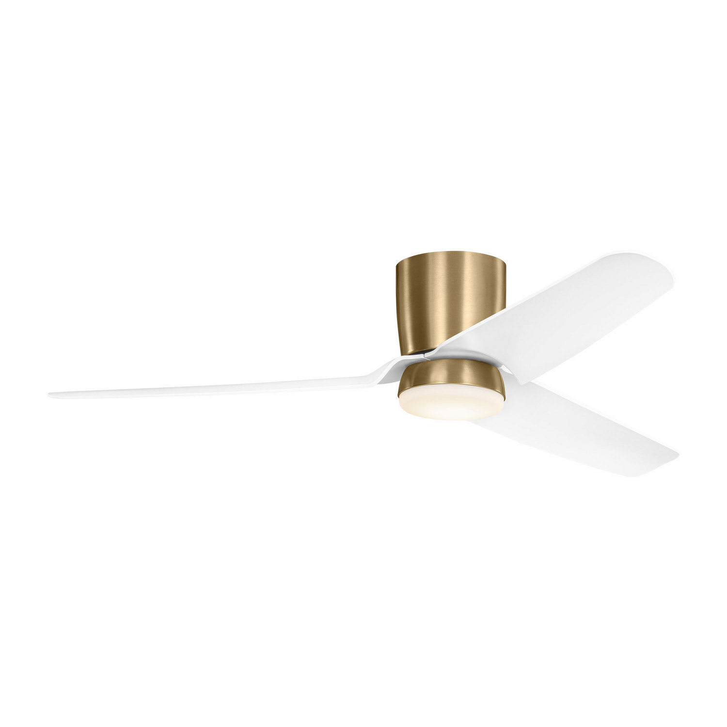 Satin Brass 56" Ceiling Fan from the Colgin 56 Hugger LED Collection