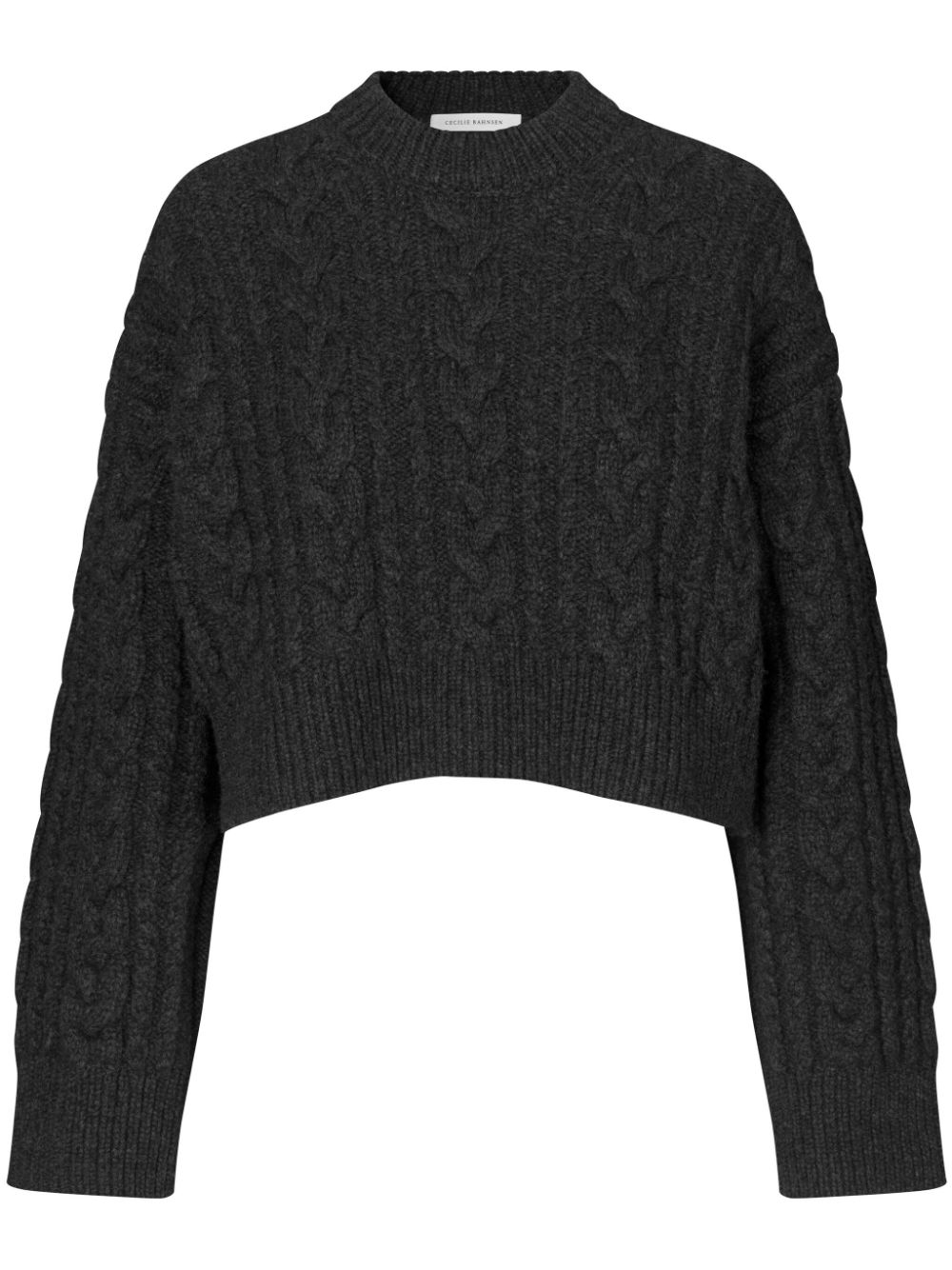 Cable-knit jumper - Grey