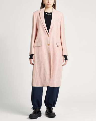 Forte_forte Woman Overcoat & Trench Coat Pink Size 1 Linen, Cotton, Polyester, Polyamide